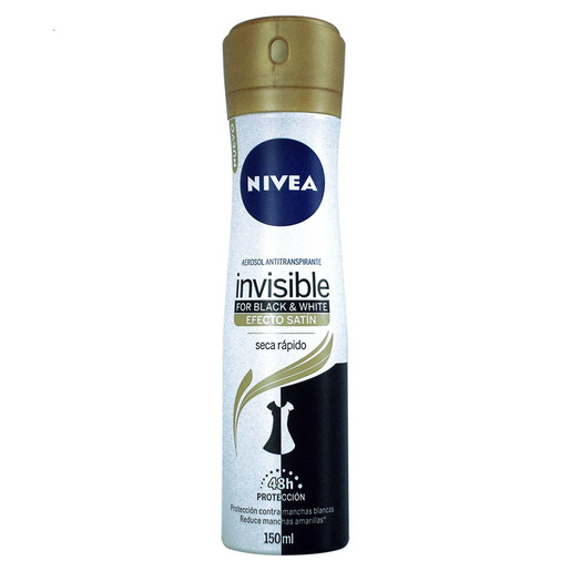 Aerosol Antitranspirante Nivea Dama Invisible Efecto Satín 150 ml