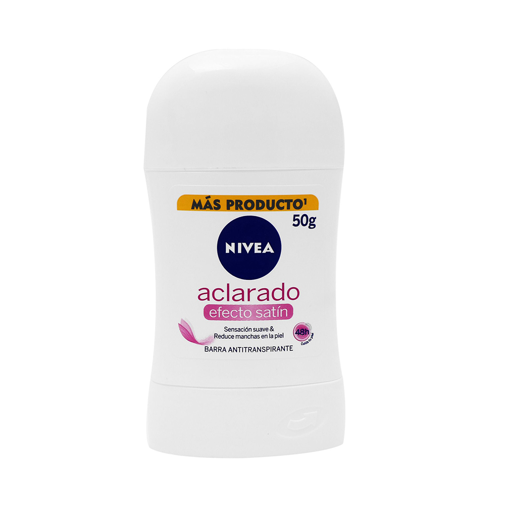 Foto 2 pulgar | Desodorante Nivea Mujer Aclarado Efecto Satín Barra