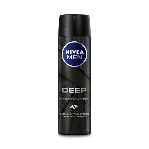 Foto 2 pulgar | Antitranspirante En Aerosol Nivea Men Deep 150ml