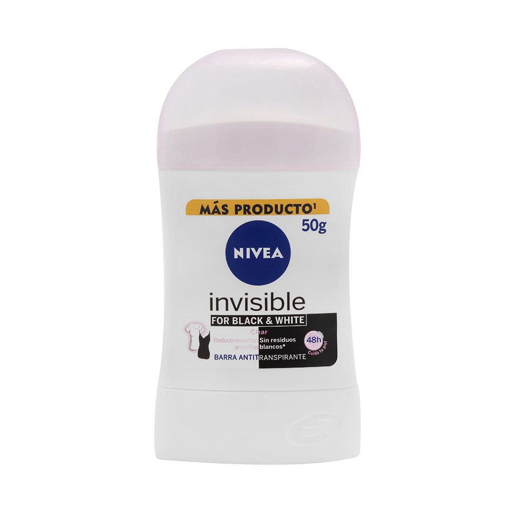 Desodorante Nivea Mujer Invisible B And W Clear Barra