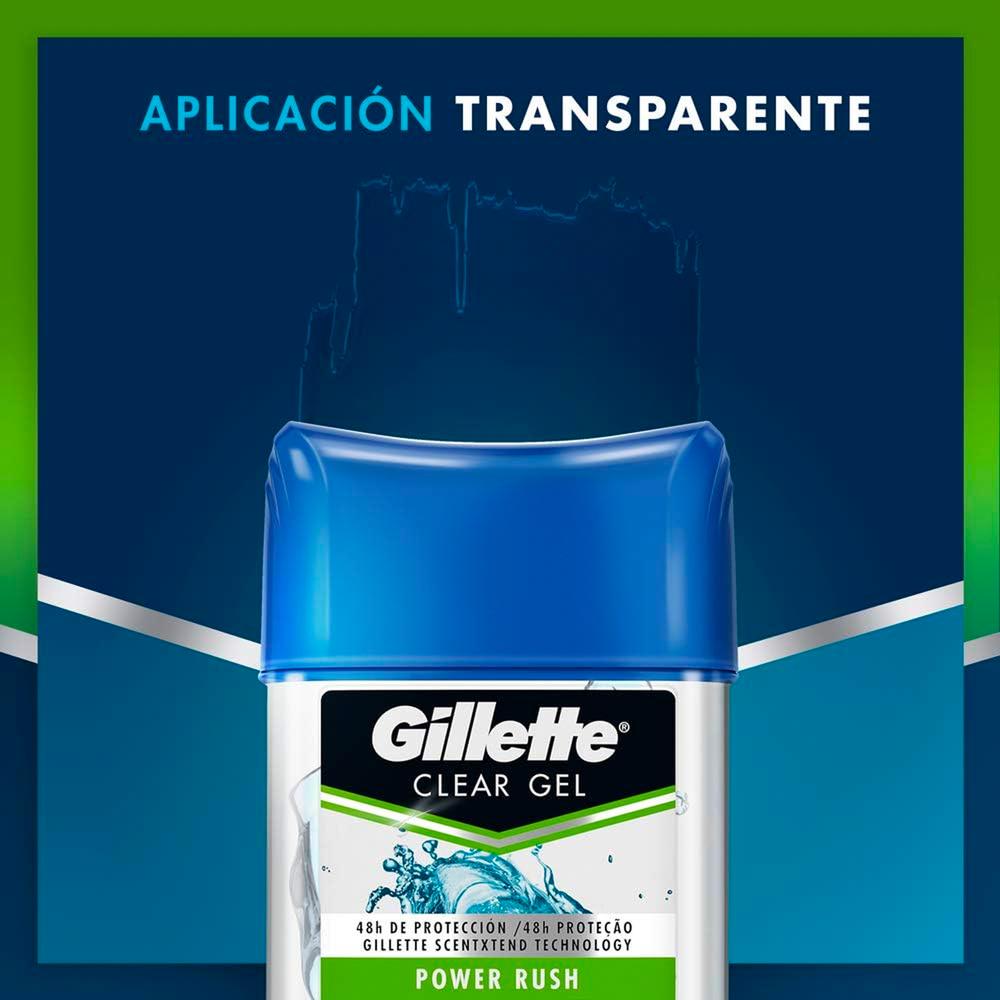 Foto 3 pulgar | Desodorante en Gel Gillette Power Rush 82 Gr