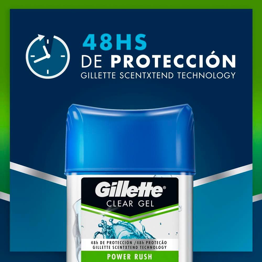 Foto 4 pulgar | Desodorante en Gel Gillette Power Rush 82 Gr