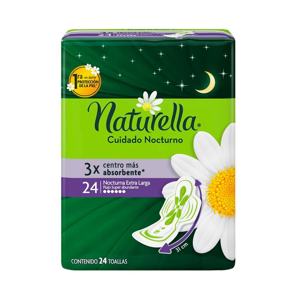Foto 2 pulgar | Toallas Femeninas Naturella Nocturnas 24 Piezas
