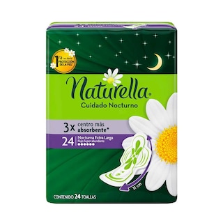 Foto 1 | Toallas Femeninas Naturella Nocturnas 24 Piezas