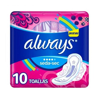 Foto 1 | Toallas Femeninas Always con Alas 10 Piezas