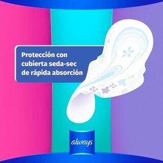 Foto 3 | Toallas Sanitarias Always Ultra Invisible Nocturna 20 Piezas