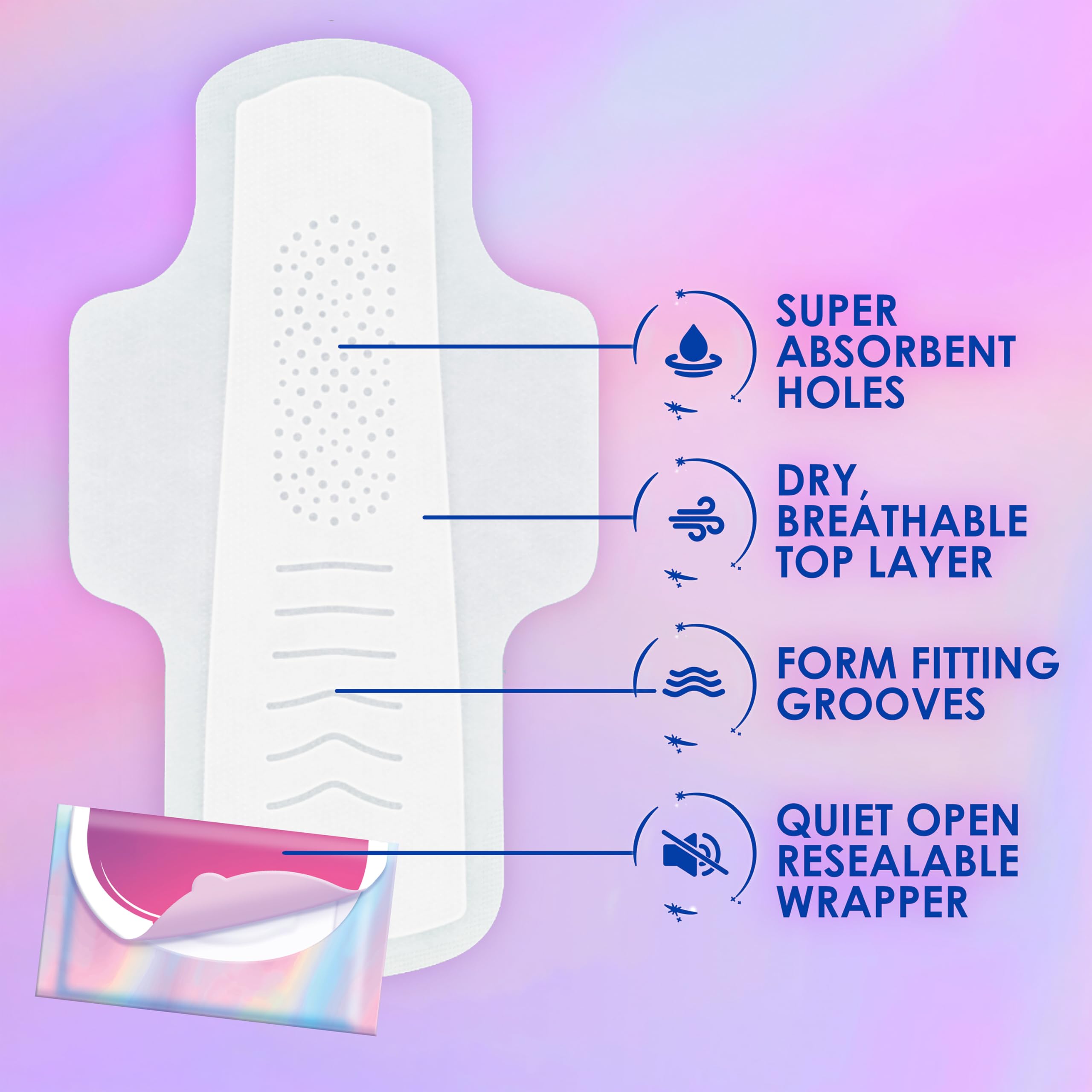 Foto 3 pulgar | Almohadillas Femeninas Always Pocket Flexfoam Talla 2 Heavy Flow 60 - Venta Internacional.
