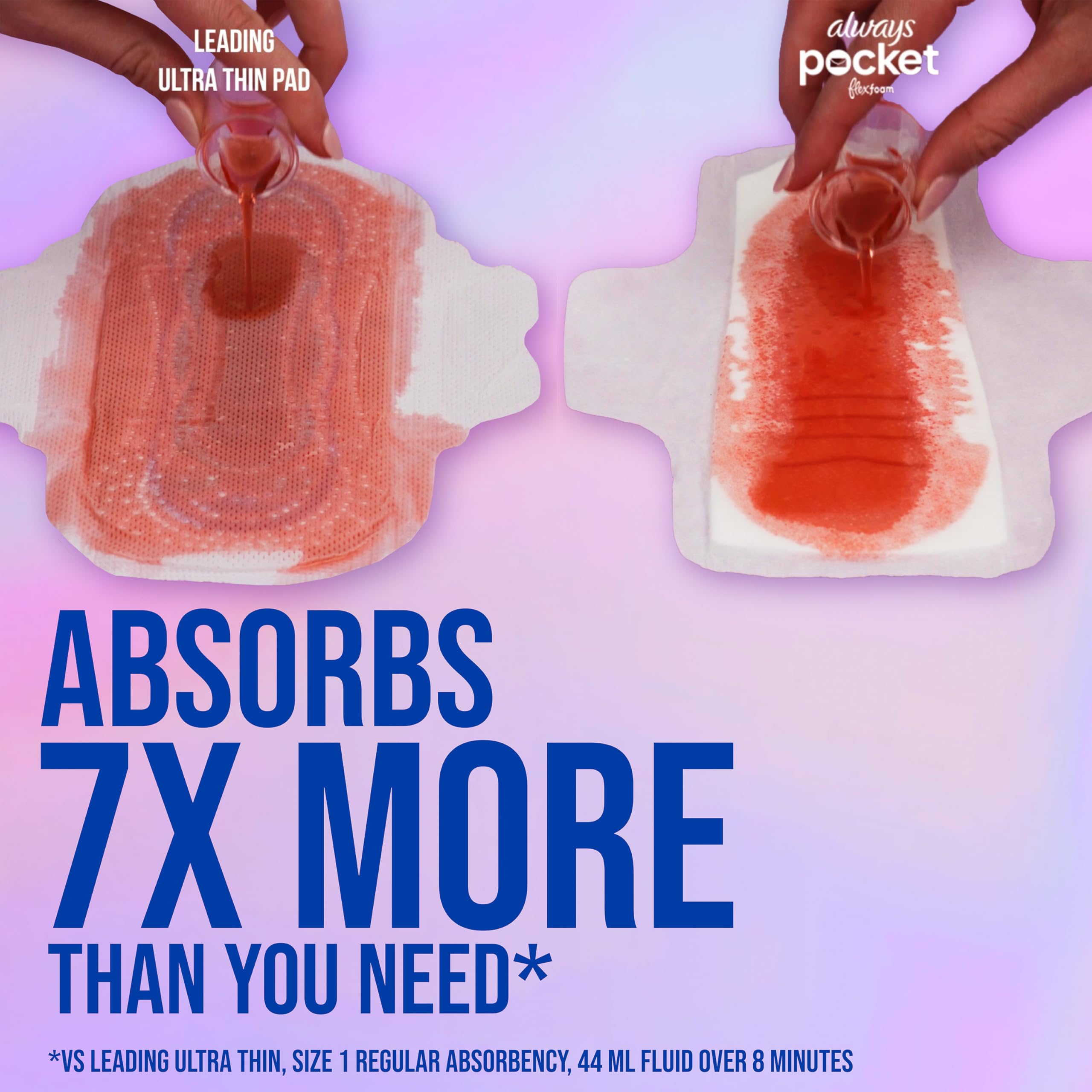 Foto 5 | Toallas Femeninas Always Pocket Flexfoam Regular 66 Unidades - Venta Internacional