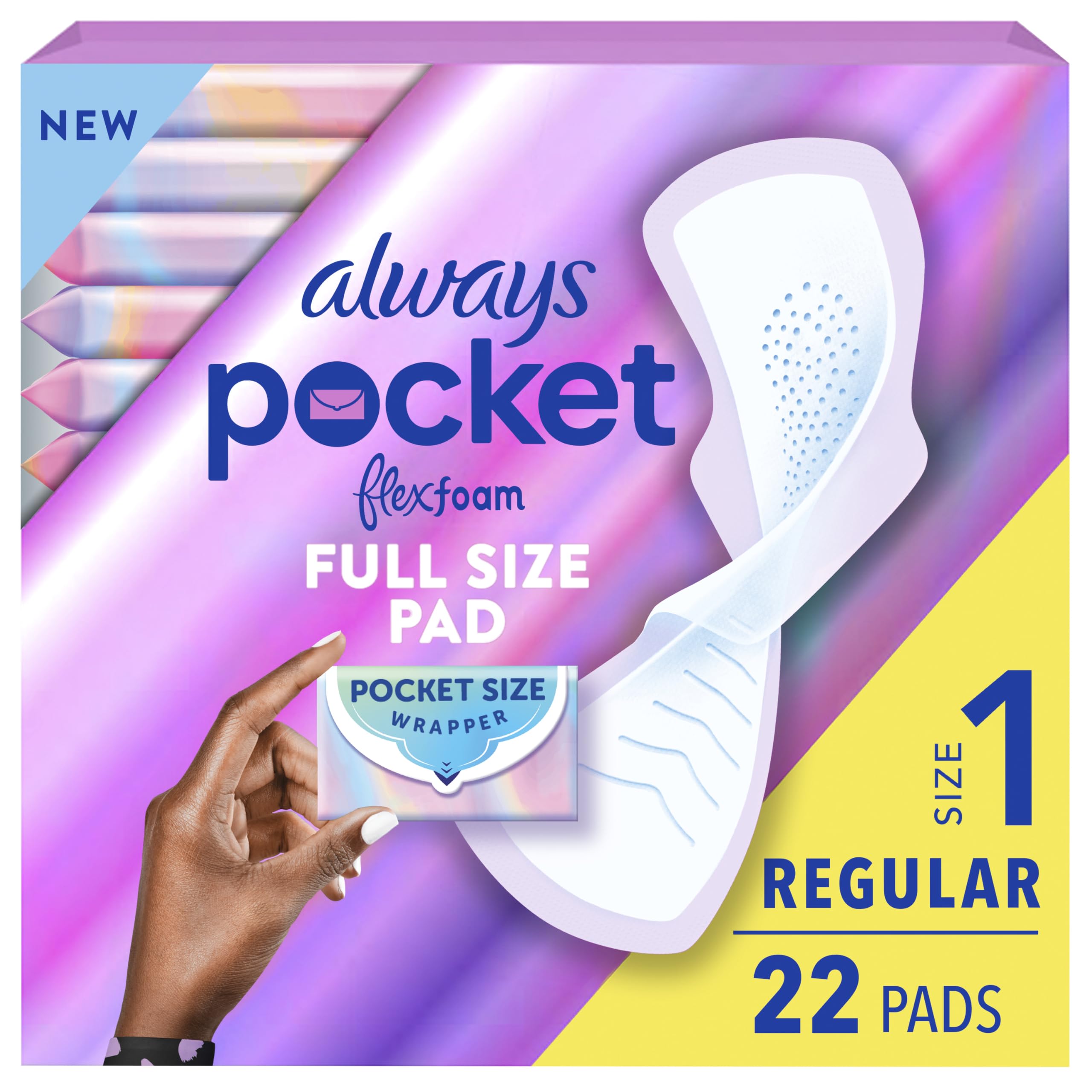 Foto 2 pulgar | Toallas Femeninas Always Pocket Talla 1 de 22 Piezas-Venta Internacional