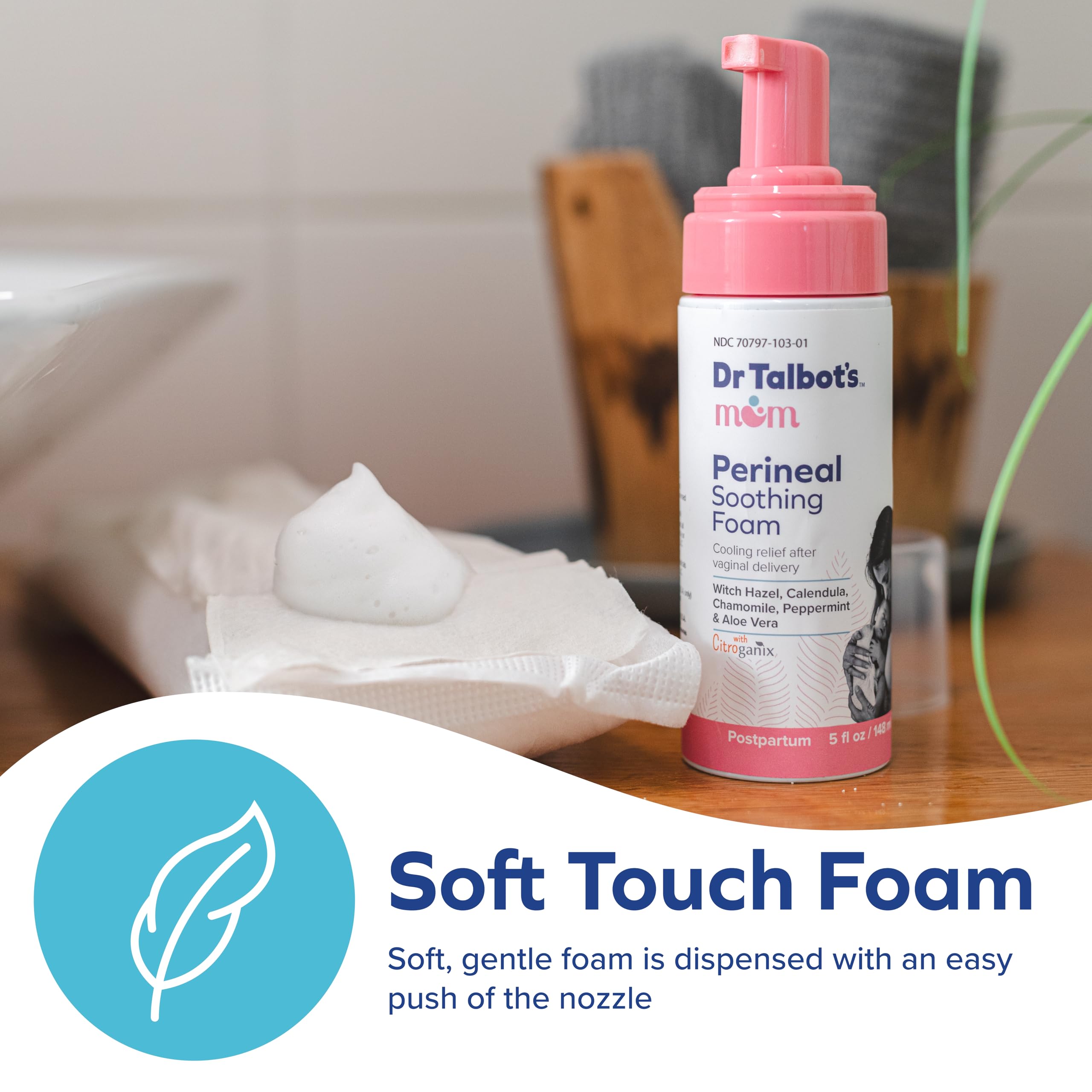 Foto 5 pulgar | Espuma Calmante Perineal Dr. Talbot's Mom Cooling 150 ml - Venta Internacional