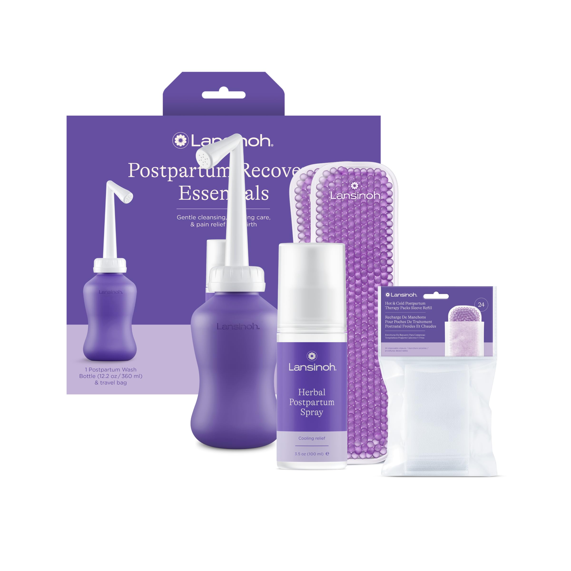 Foto 2 pulgar | Kit De Posparto Lansinoh Con Botella Peri, Aerosol Y Bolsas De Hielo - Venta Internacional.