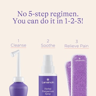 Foto 3 | Kit De Posparto Lansinoh Con Botella Peri, Aerosol Y Bolsas De Hielo - Venta Internacional.
