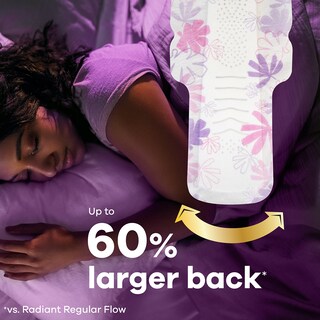 Foto 5 | Almohadillas Sanitarias Always Radiant Flexfoam Talla 5 Overnight 18 Unidades - Venta Internacional.