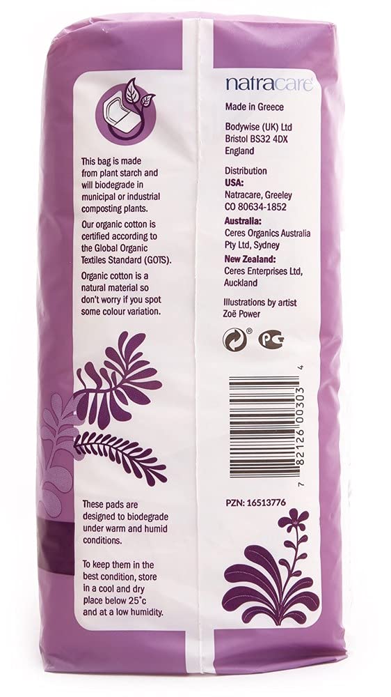 Foto 4 pulgar | Maxi Pads Natracare, Estilo Natural Y Tradicional, Paquete De 12 Unidades - Venta Internacional.