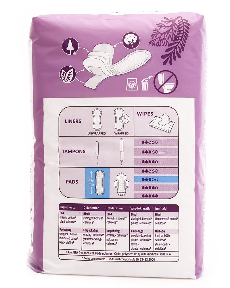 Foto 5 pulgar | Maxi Pads Natracare, Estilo Natural Y Tradicional, Paquete De 12 Unidades - Venta Internacional.