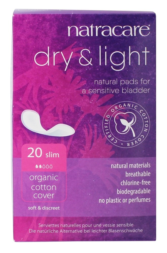 Pads Natracare Dry & Light Slim De Algodón Orgánico, Paquete De 6 - Venta Internacional.