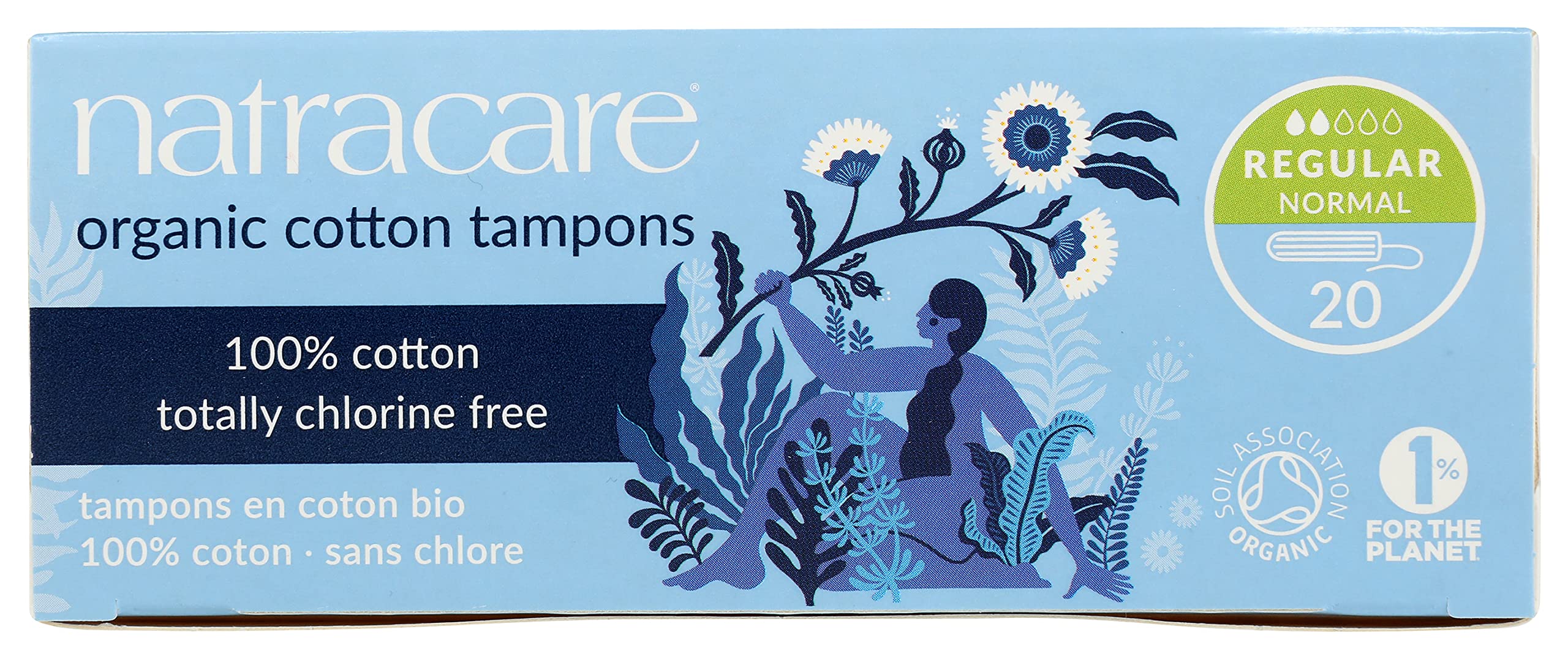 Foto 4 | Tampones Natracare Sin Aplicador, 100% Algodón Orgánico, Regular - Venta Internacional.