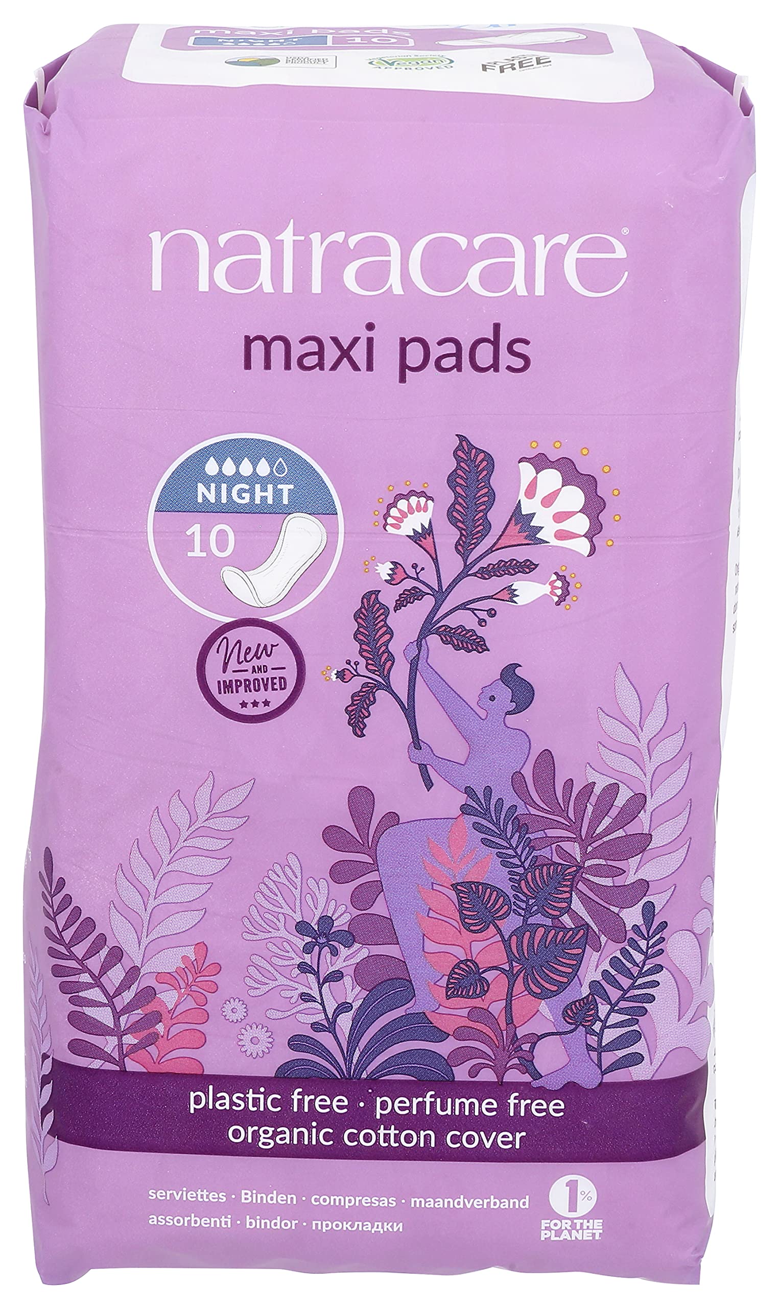 Foto 2 pulgar | Maxi Pads Natracare, Estilo Natural Y Tradicional, Para La Noche - Venta Internacional.