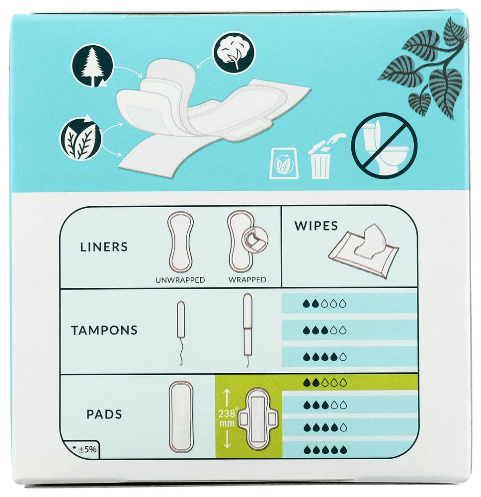 Foto 4 pulgar | Toallas Femeninas Natracare Ultra Con Alas, 14 Unidades (paquete De 2) - Venta Internacional.