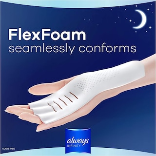 Foto 6 | Almohadillas Sanitarias Always Infinity Flexfoam Talla 5 22 Unidades - Venta Internacional.