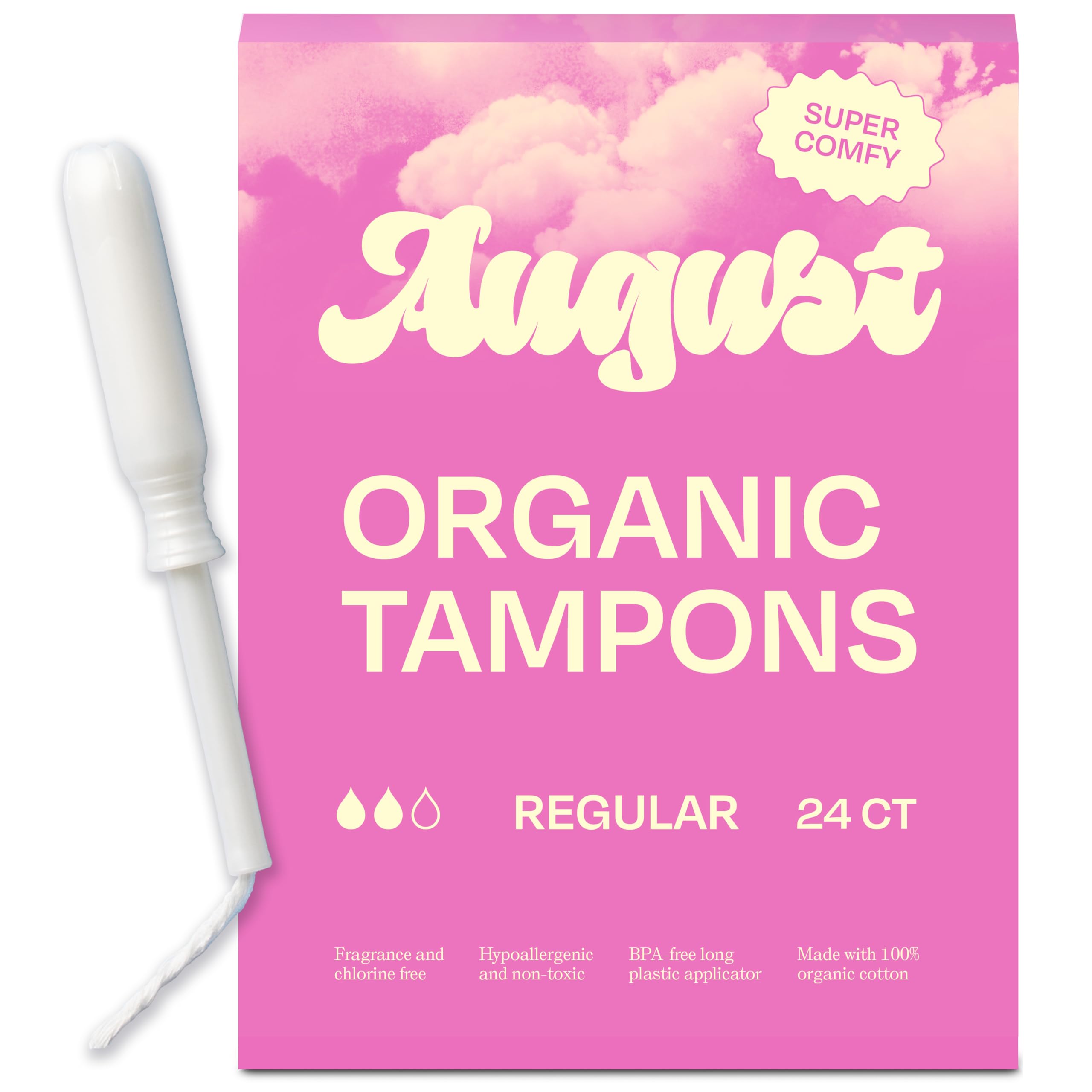 Foto 2 pulgar | Tampones August Regular 24 Piezas-Venta Internacional