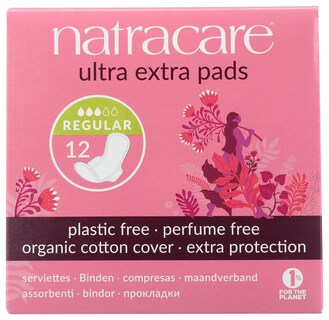 Foto 1 | Almohadillas Sanitarias Natracare Ultra Extra Regular, 12 Almohadillas - Venta Internacional.