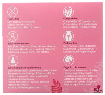 Foto 5 | Almohadillas Sanitarias Natracare Ultra Extra Regular, 12 Almohadillas - Venta Internacional.