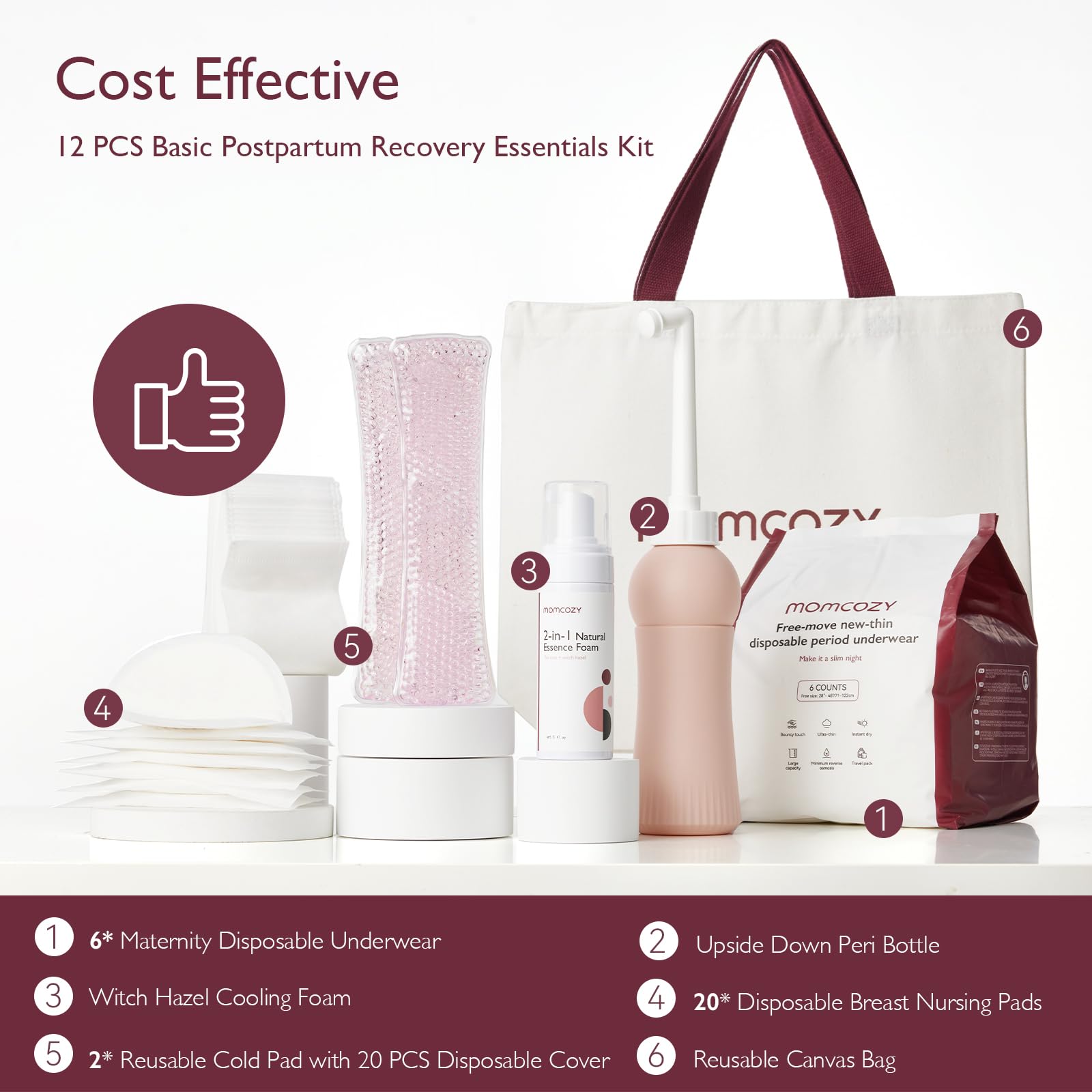 Foto 2 | Kit Esencial Para La Recuperación Posparto Kit Momcozy Mom Care - Venta Internacional.