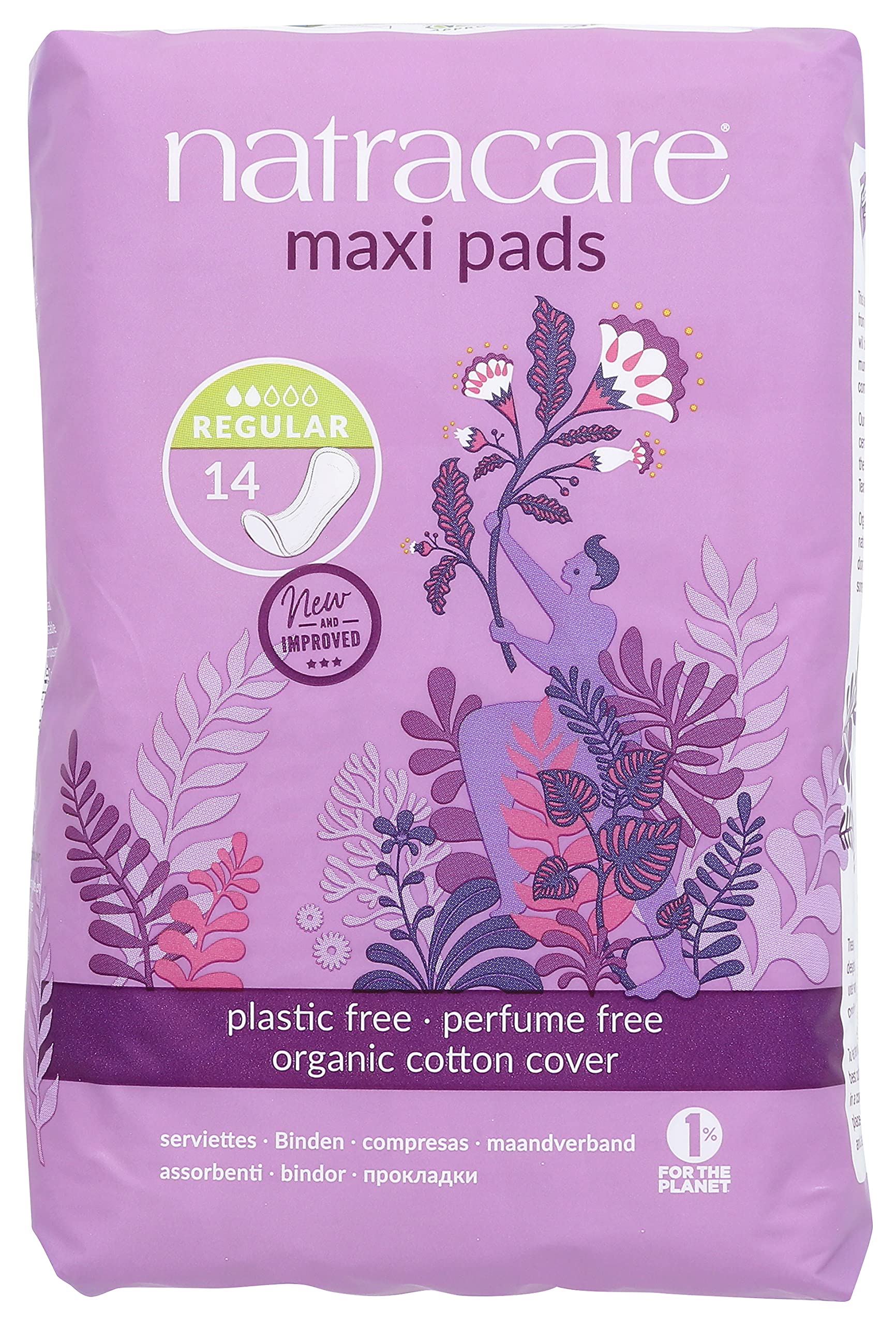 Foto 4 pulgar | Almohadillas Maxi Pads Natracare  Estilo Tradicional Natural  Estándar  14 Almohadillas - Venta Internacional.