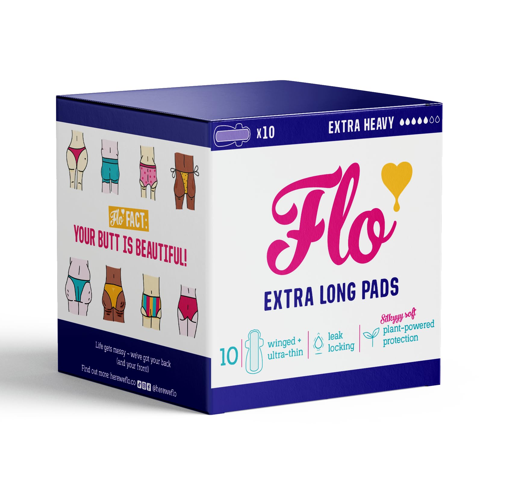 Foto 2 pulgar | Almohadillas Menstruales Flo Bamboo Extralargas Con Alas  10 Almohadillas Absorbentes - Venta Internacional.