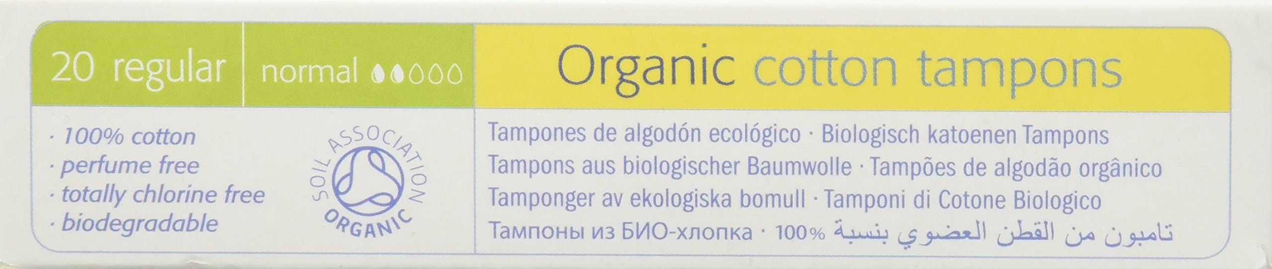 Foto 2 | Tampones Natracare Sin Aplicador  100% Algodón Orgánico  Regular - Venta Internacional.