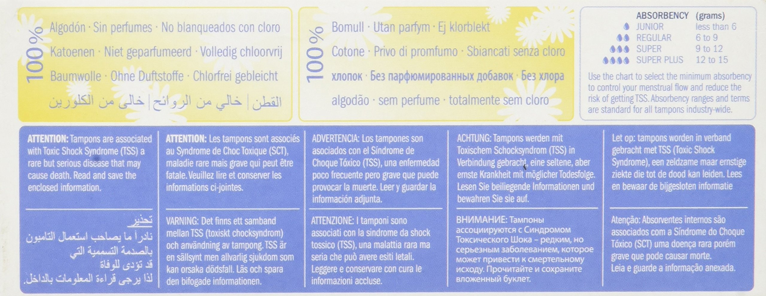 Foto 3 | Tampones Natracare Sin Aplicador  100% Algodón Orgánico  Regular - Venta Internacional.