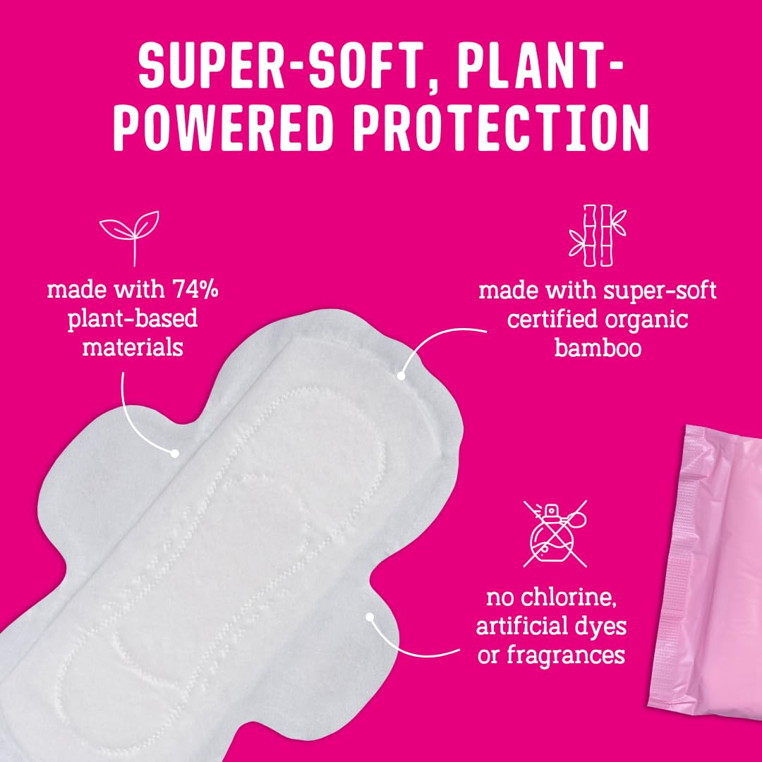 Foto 4 pulgar | Almohadillas Menstruales Flo Bamboo Day Con Alas Superabsorbentes  16 Almohadillas - Venta Internacional.