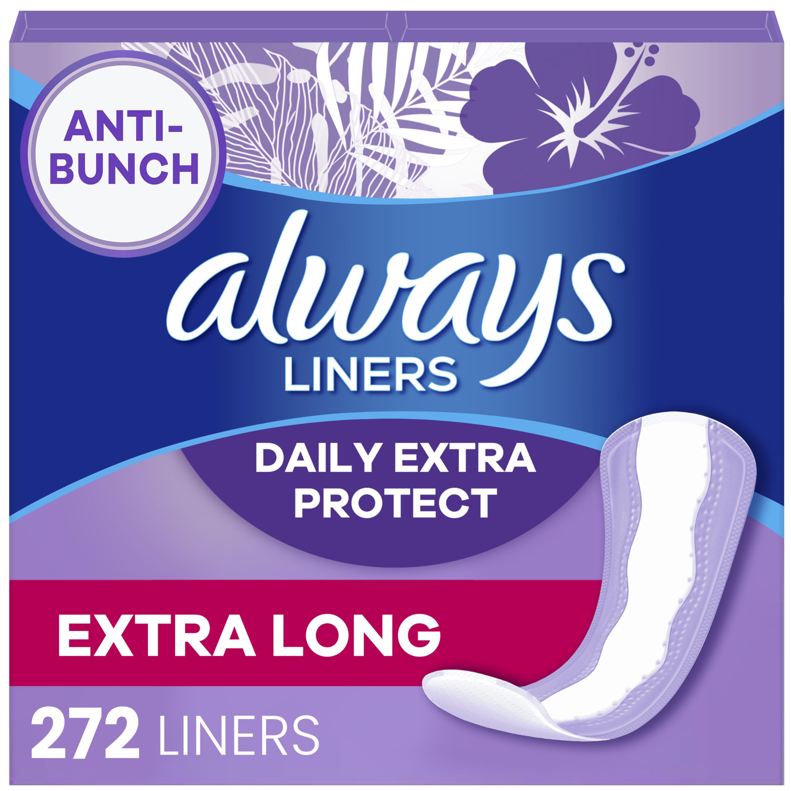 Foto 2 pulgar | Banty Liners Always Anti-bunch Xtra Protection 272 Unidades - Venta Internacional.