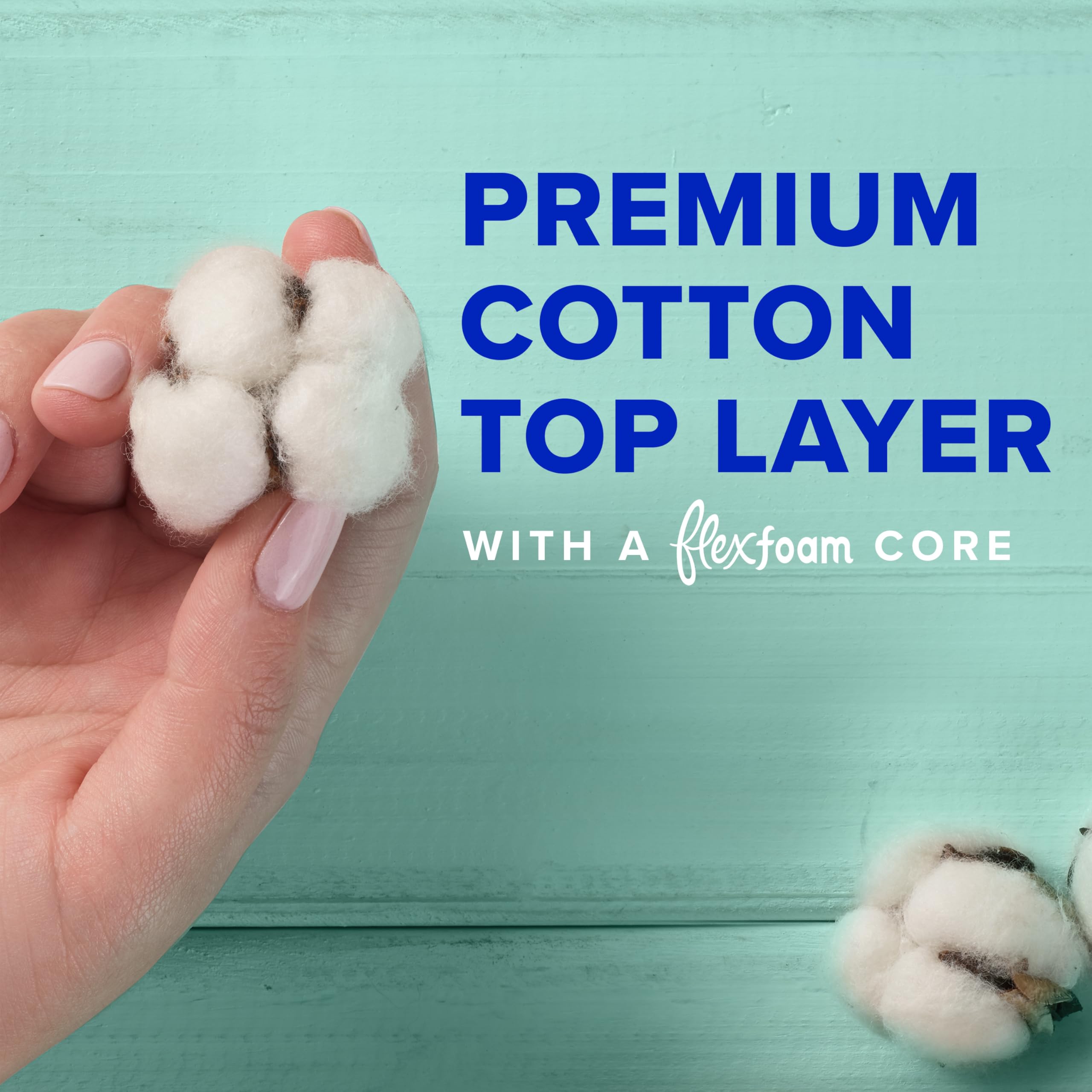 Foto 5 pulgar | Almohadillas Sanitarias Always Pure Cotton Con Flexfoam  Tamaño 5 X 18 X 3 - Venta Internacional.