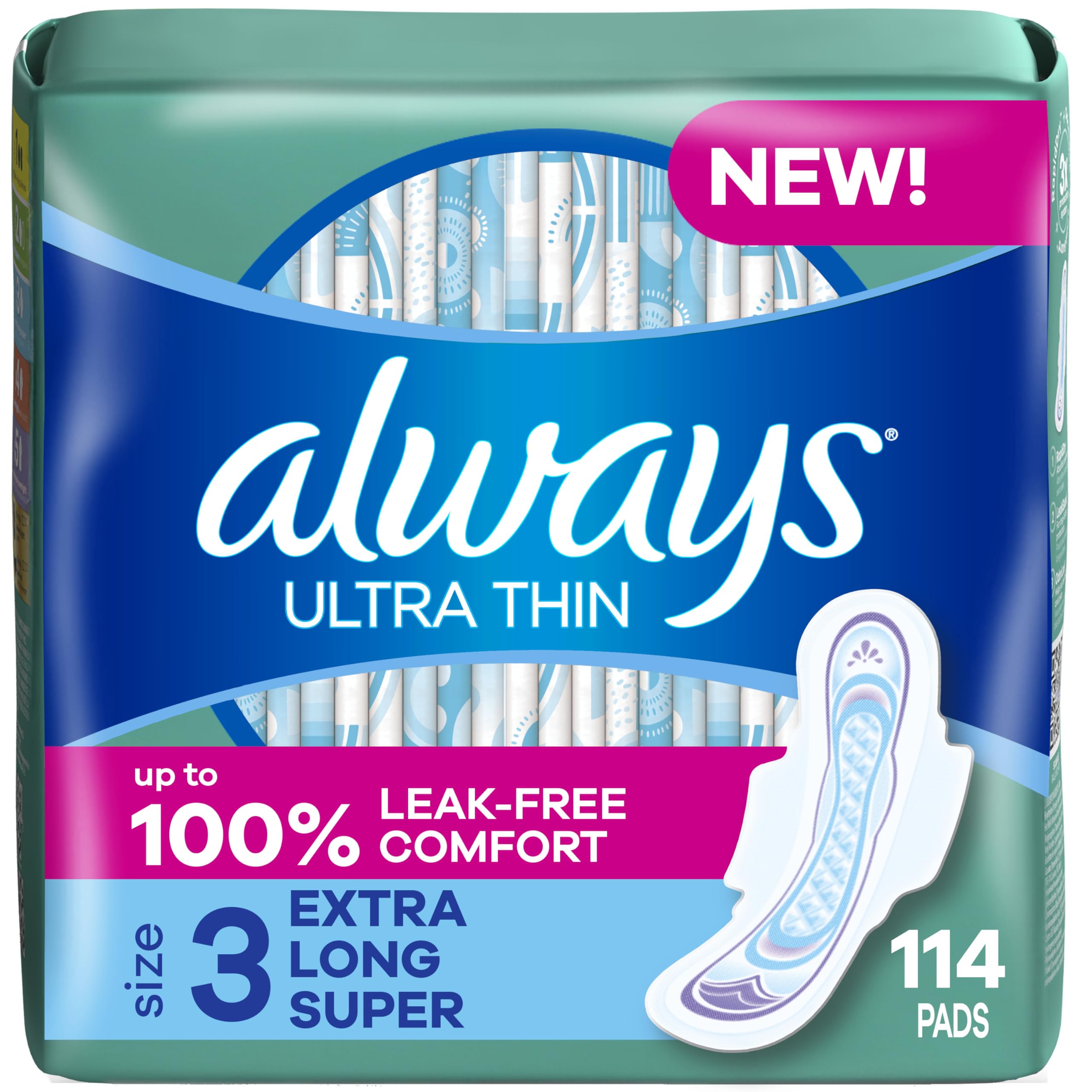 Foto 2 pulgar | Almohadillas Femeninas Always Ultrafinas Con Alas  Tamaño 3 X 114 Unidades - Venta Internacional.