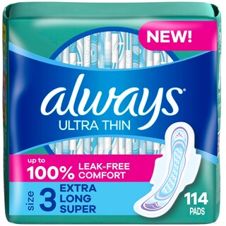 Foto 1 | Almohadillas Femeninas Always Ultrafinas Con Alas Tamaño 3 X 114 Unidades - Venta Internacional.