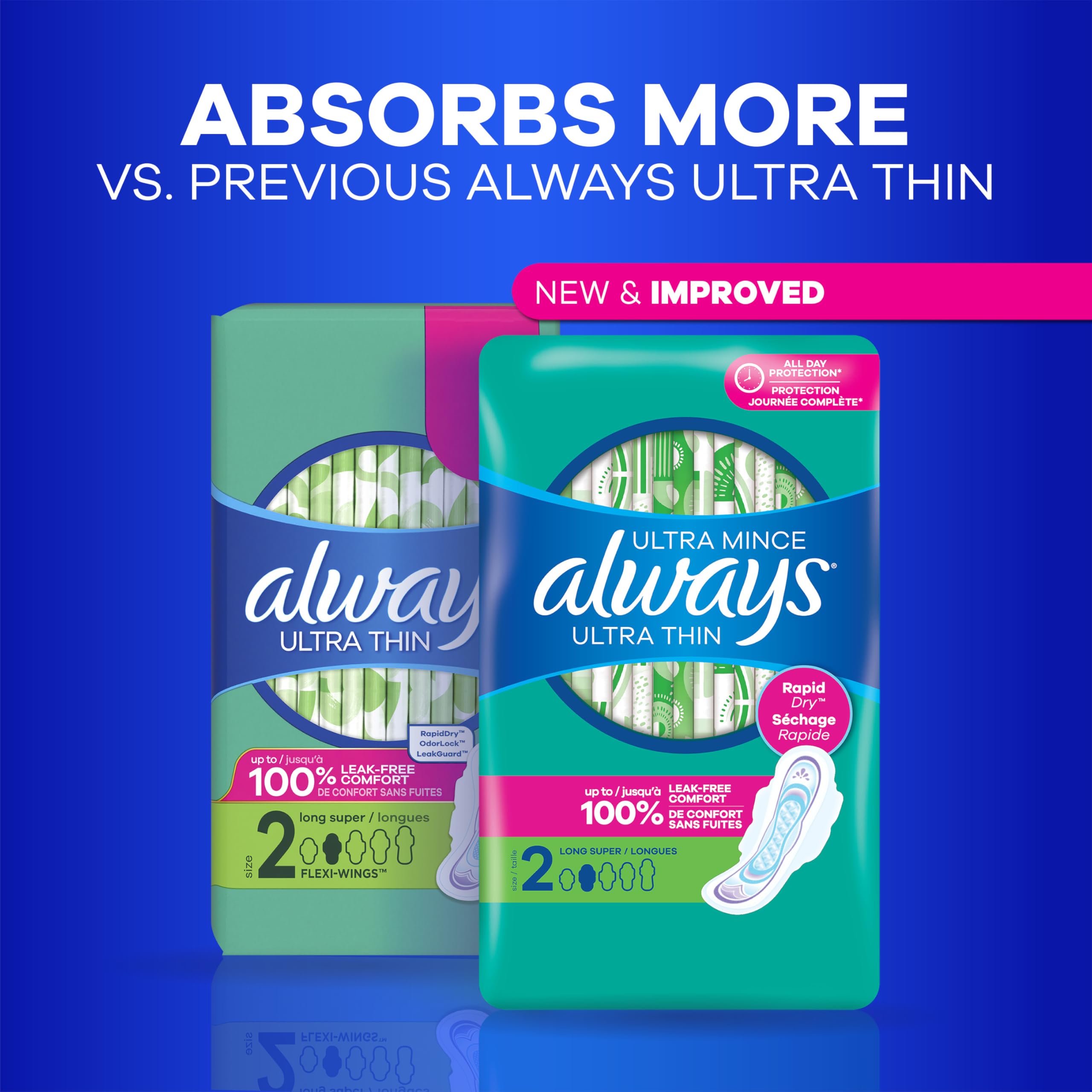 Foto 7 | Almohadillas Femeninas Always Ultrafinas Con Alas  Tamaño 3 X 114 Unidades - Venta Internacional.