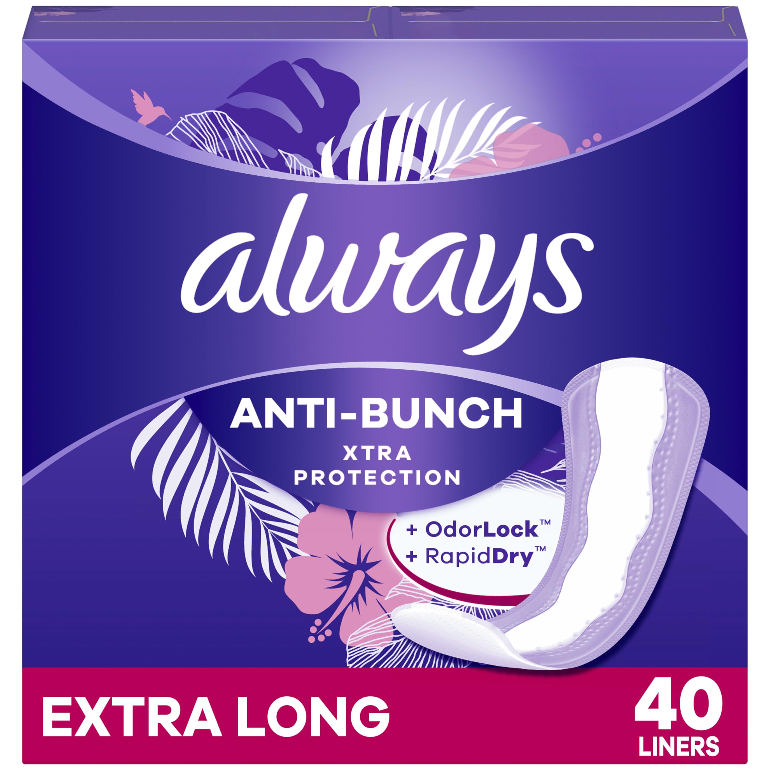 Daily Liners Always Anti-bunch Xtra Protection  Extra Larga - Venta Internacional.