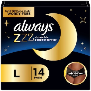 Foto 1 | Ropa Interior De Época Always Zzz Overnight Para Mujer Talla L Paquete De 7 - Venta Internacional.