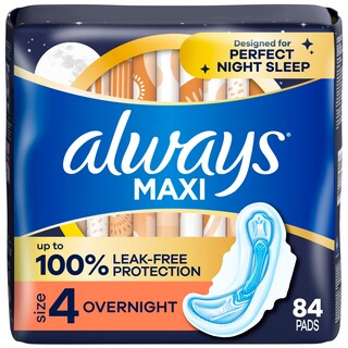Foto 1 | Almohadillas Sanitarias Always Maxi Overnight Con Alas Tamaño 4 X 84 - Venta Internacional.