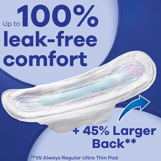 Foto 4 | Toallas Sanitarias Always Ultra Thin Overnight Con Alas 96 Unidades - Venta Internacional.