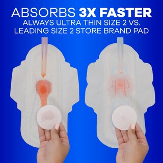 Foto 3 | Almohadillas Sanitarias Always Ultrafinas Con Alas Tamaño 3 Extralargas - Venta Internacional.