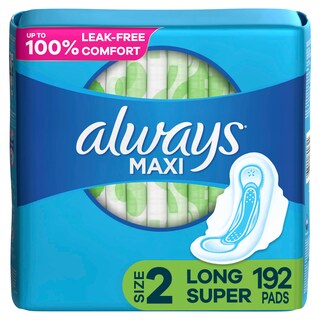 Foto 1 | Almohadillas Femeninas Always Maxi Talla 2 Largas Superabsorbentes 192 - Venta Internacional.