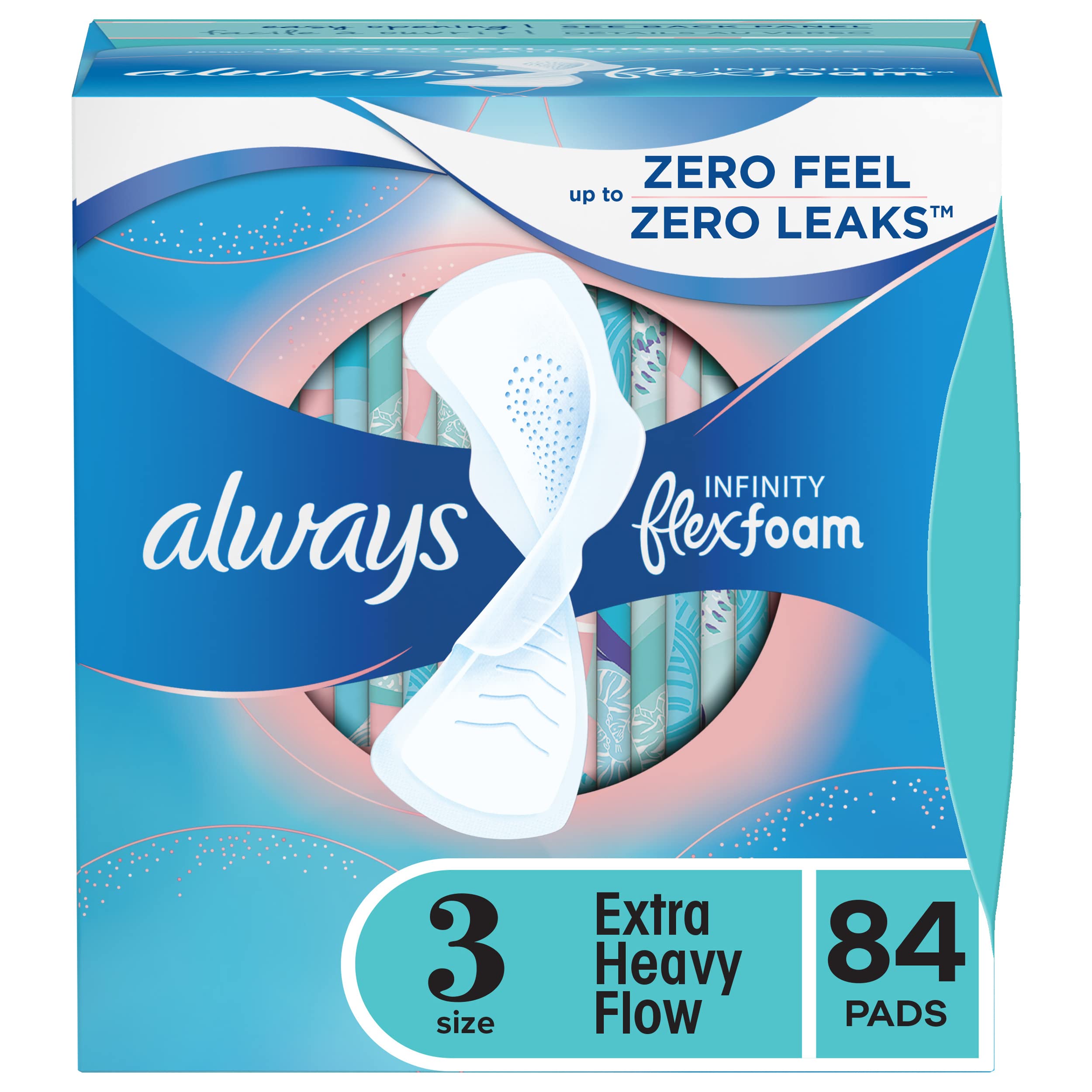 Almohadillas Femeninas Always Infinity Flexfoam  Tamaño 3 X 84 - Venta Internacional.