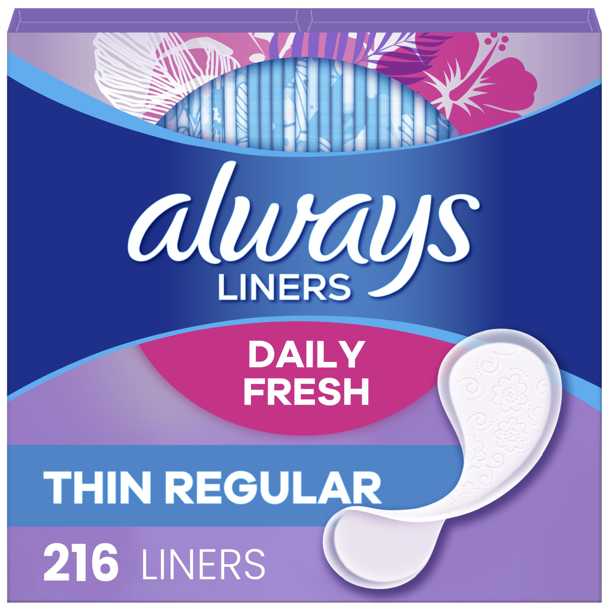 Protectores De Bragas Always Daily Fresh Thin  Regulares  216 Unidades - Venta Internacional.