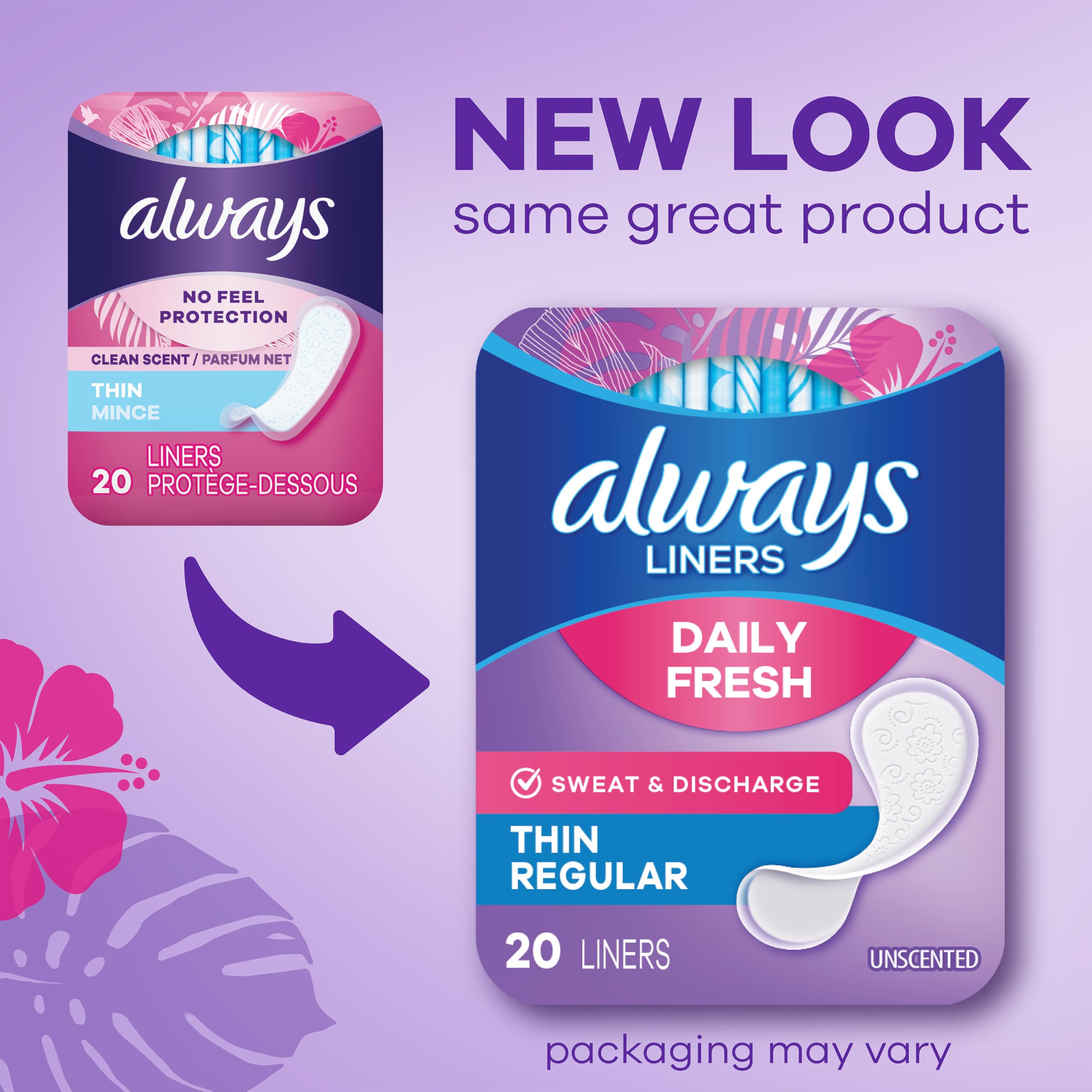 Foto 3 pulgar | Protectores De Bragas Always Daily Fresh Thin  Regulares  216 Unidades - Venta Internacional.