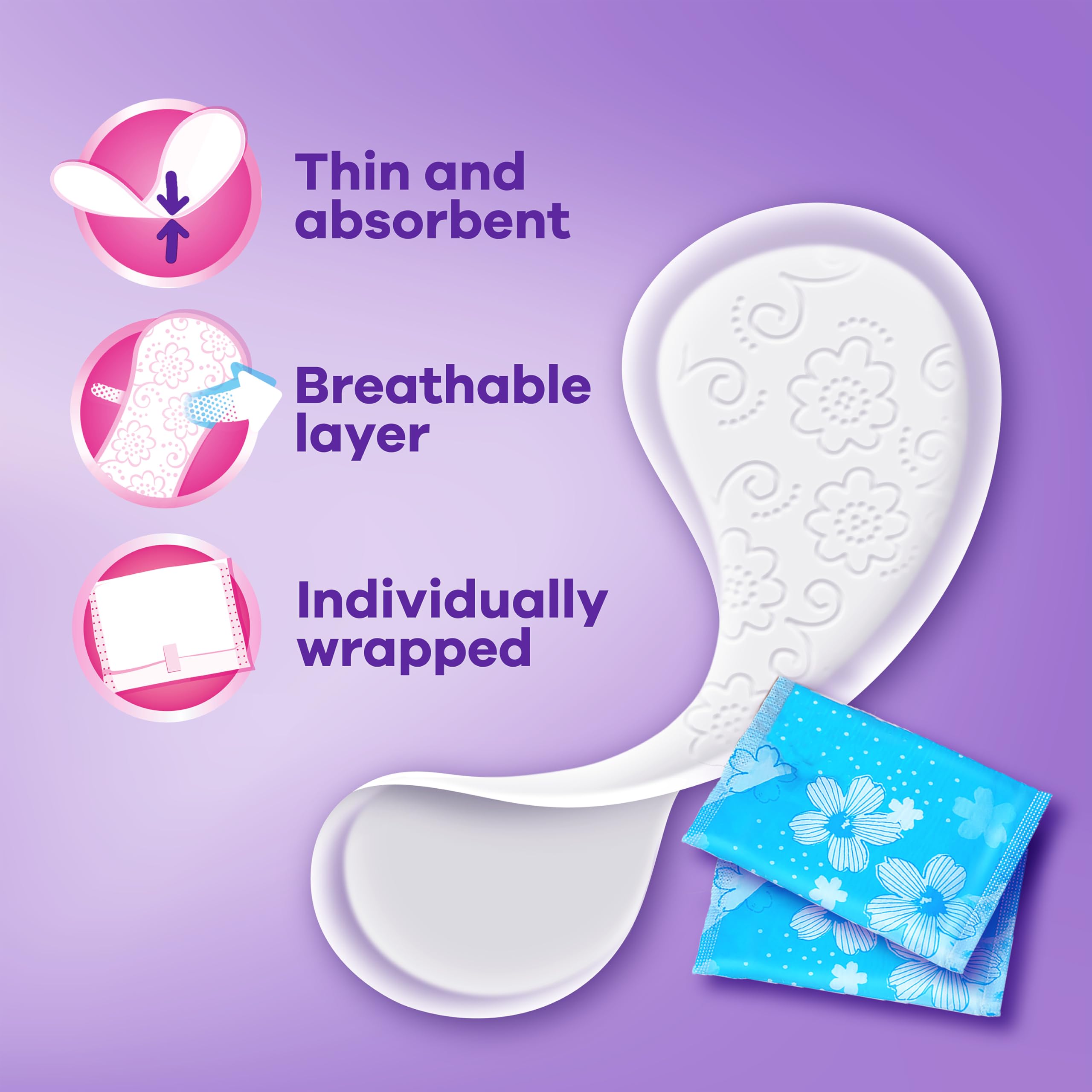 Foto 3 | Protectores De Bragas Always Daily Fresh Thin  Regulares  216 Unidades - Venta Internacional.