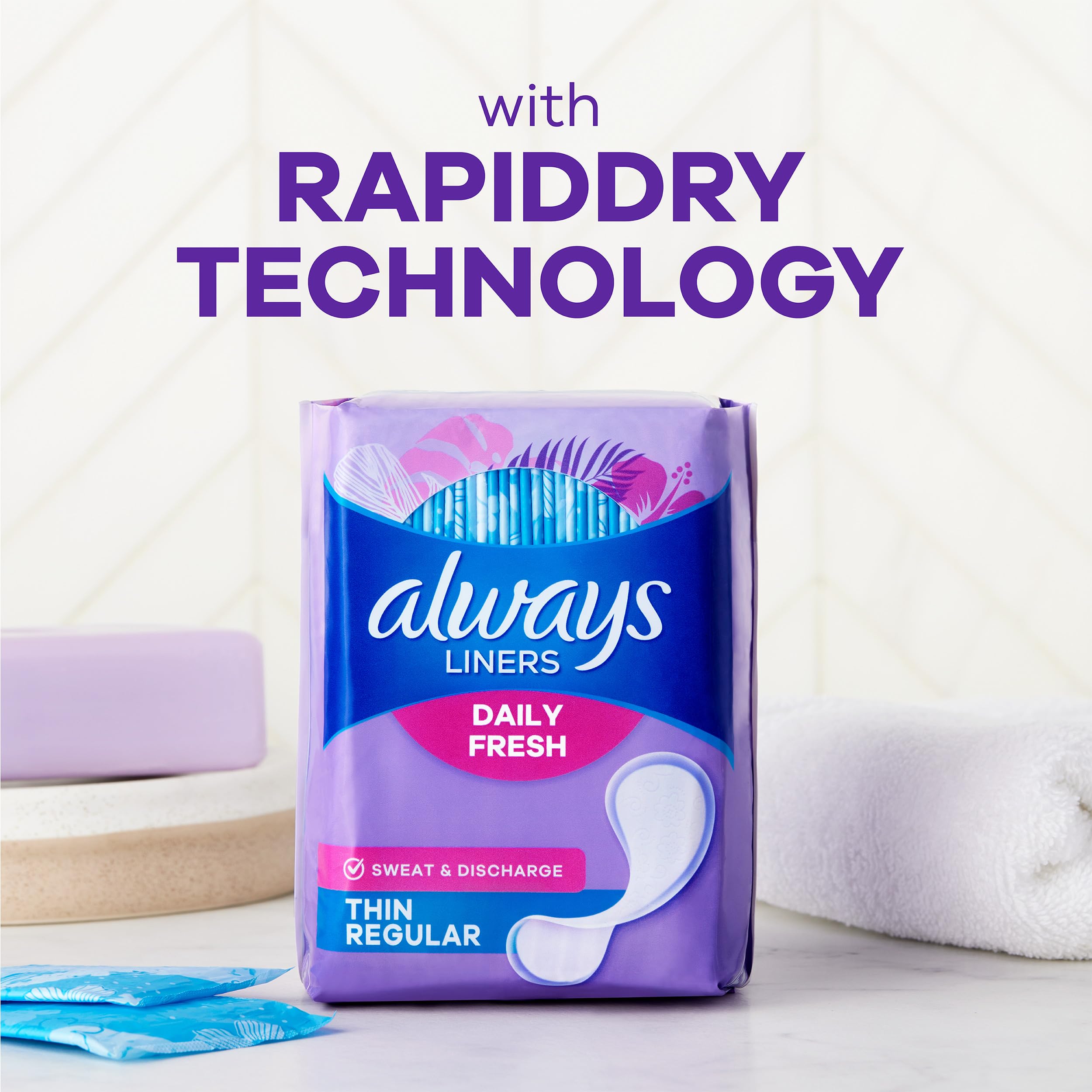 Foto 7 pulgar | Protectores De Bragas Always Daily Fresh Thin  Regulares  216 Unidades - Venta Internacional.