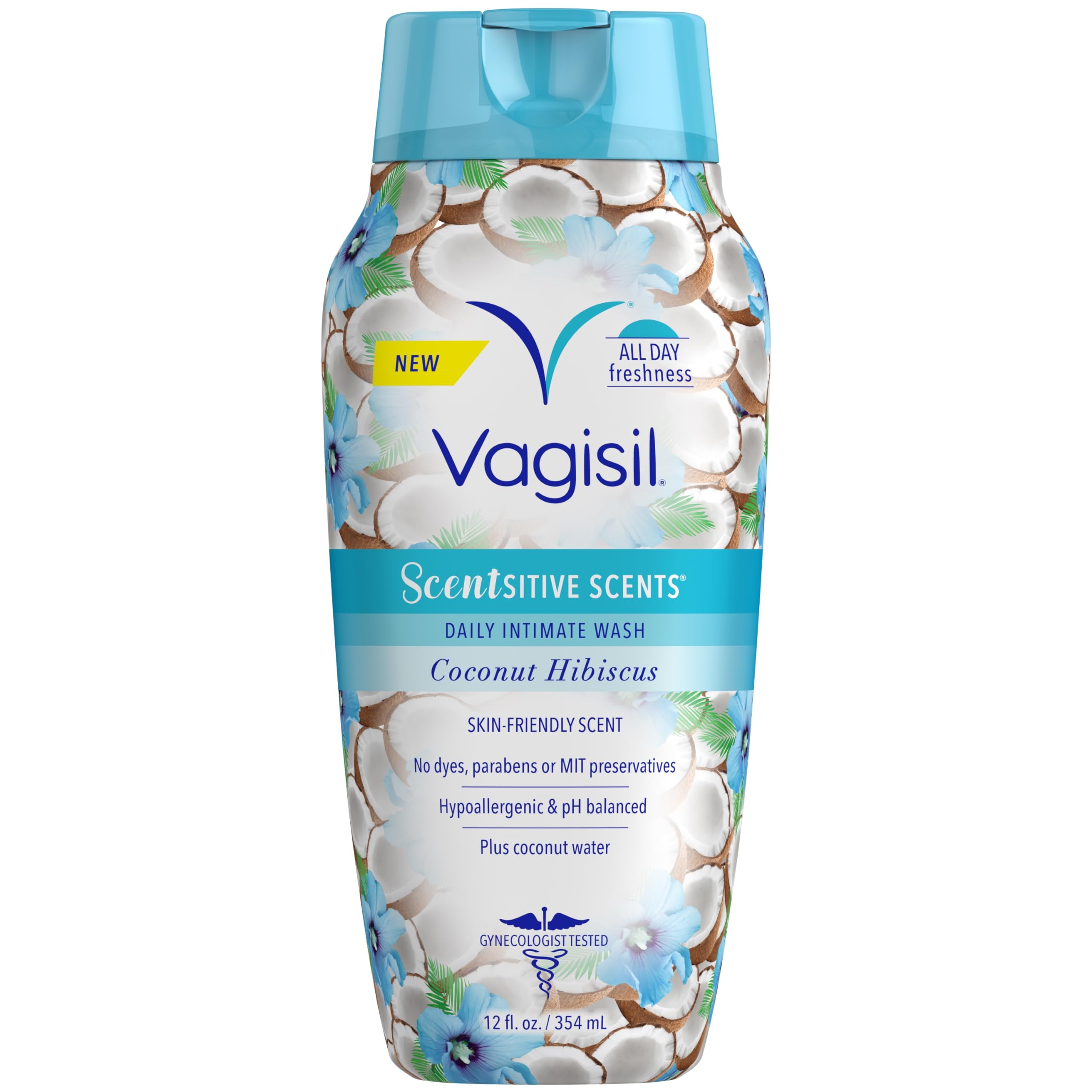 Foto 2 pulgar | Feminine Wash Vagisil Scentsitive Scents Coco Hibiscus 350 Ml - Venta Internacional.